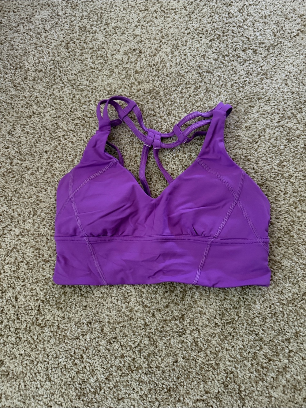 lululemon athletica Purple Strappy Back Sports Bra
